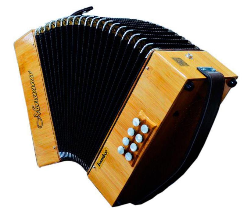 Acordeon 8 Baixos 21 Botões Musicamento Italiano 8/21 Bamboo